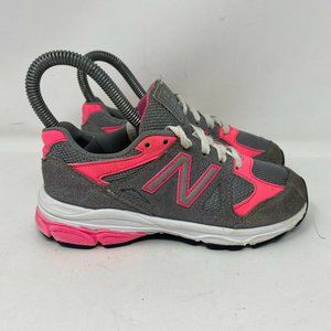 New Balance Kids Gray Pink Running Shoes Size 12.5